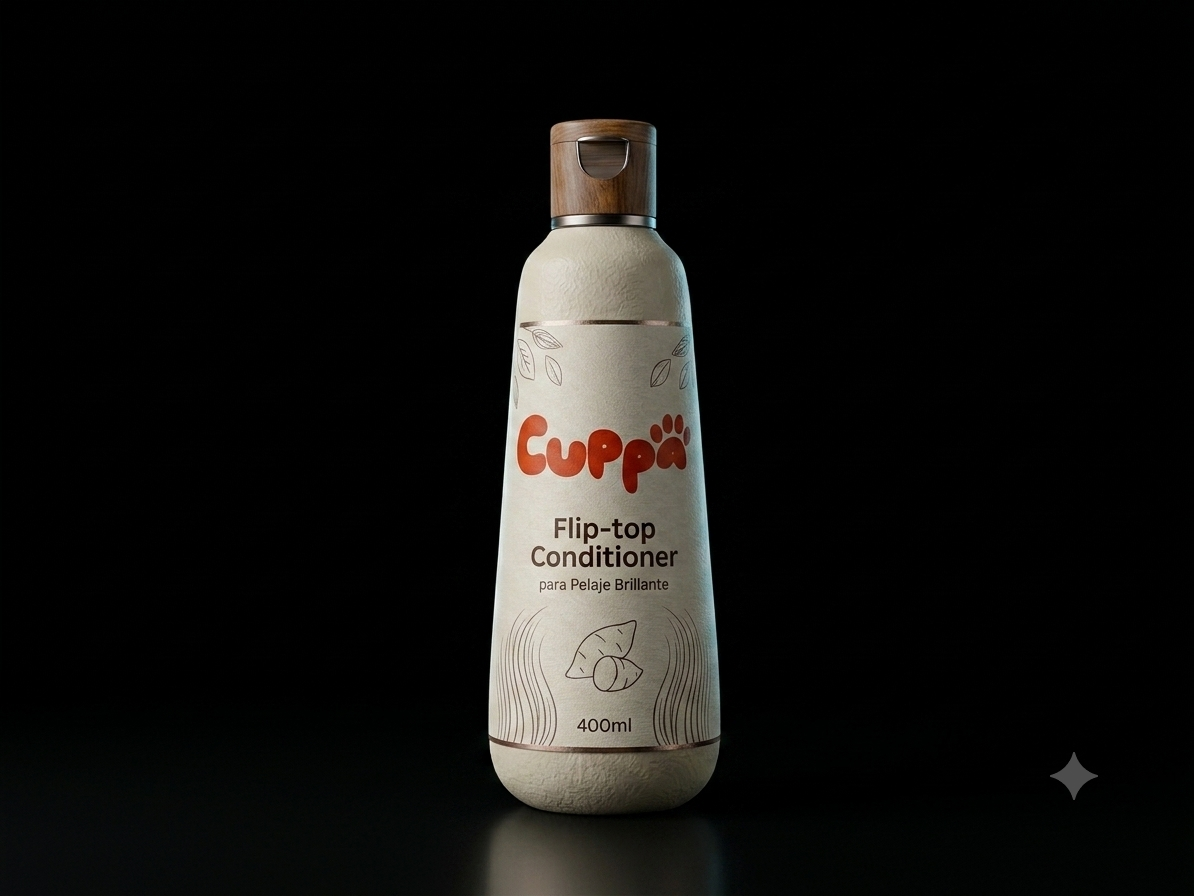 Acondicionador Cuppa para pelaje brillante, 400 ml